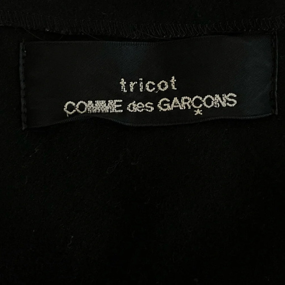 Tricot Comme des Garçons black 100% wool A line dress - Picture 13 of 14